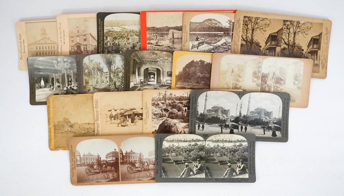 Assorted Antique Stereoviews Group of Seventeen (1 of 2)