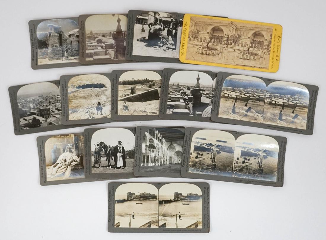 Syria Group of Fourteen Antique Stereoviews: Syria group of fourteen antique stereoviews. We ship most items in-house with the exception of furniture, large or heavy artwork, heavier items or extremely fragile items.