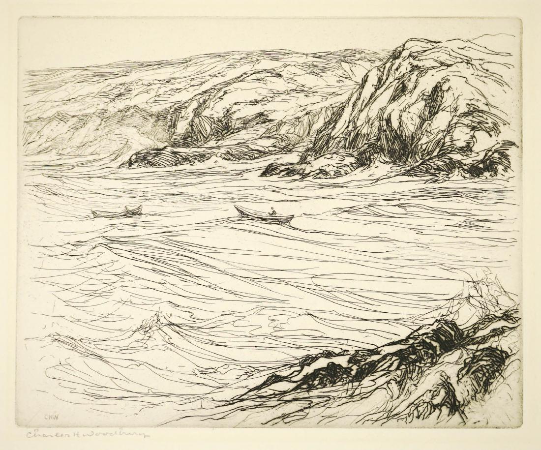 Charles H. Woodbury (1864-1940) Signed Etching (1 of 4)