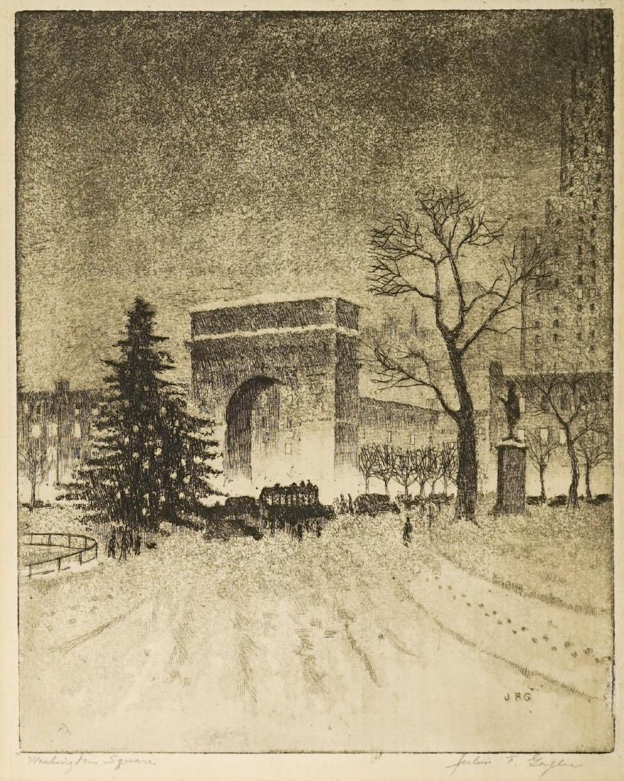 Julius F. Gaylor (American) Signed Etching (1 of 4)