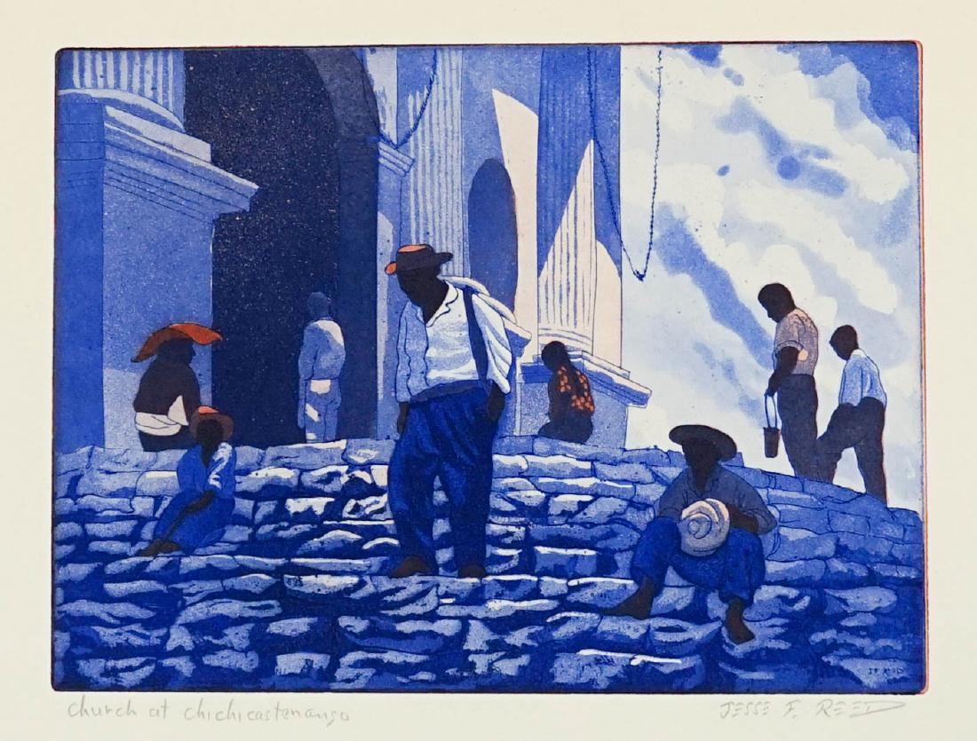 Jesse Floyd Reed (1914-1986) Color Aquatint (1 of 4)