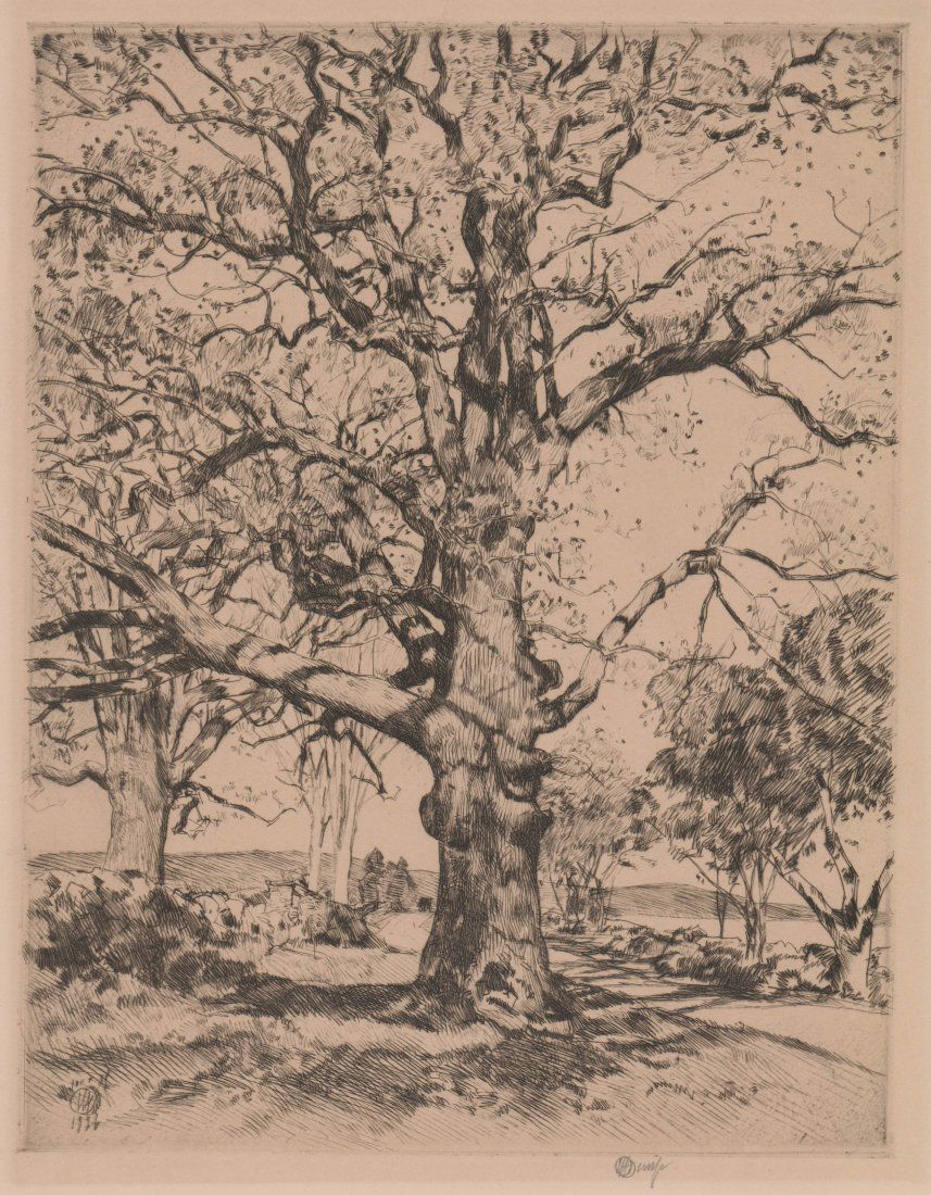 Childe Hassam Etching (1 of 4)