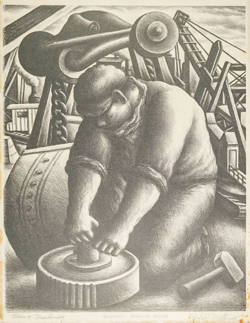 Paul Meltsner (New York 1905-1966) Lithograph (1 of 4)
