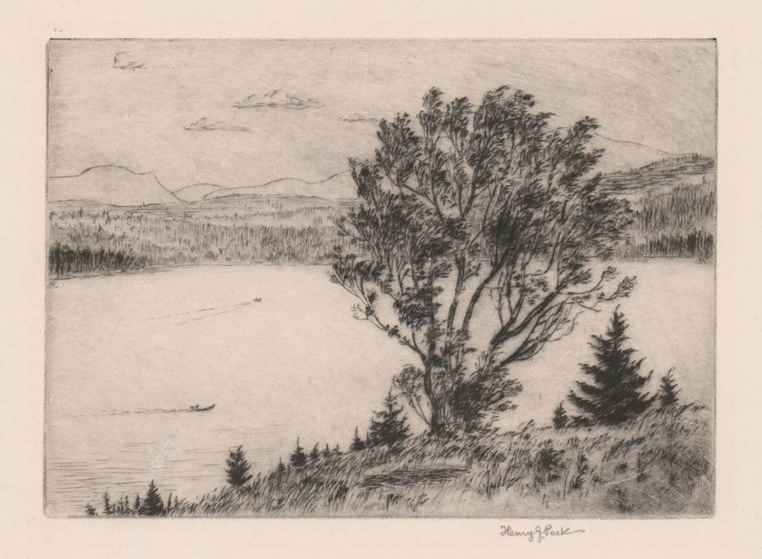 Henry J. Peck Etching (1 of 4)