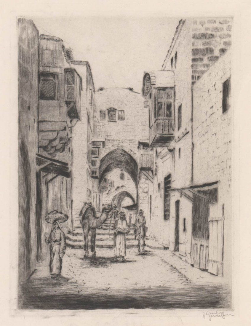 Jakob Eisenberg (Israel 1897-1966) Etching (1 of 4)