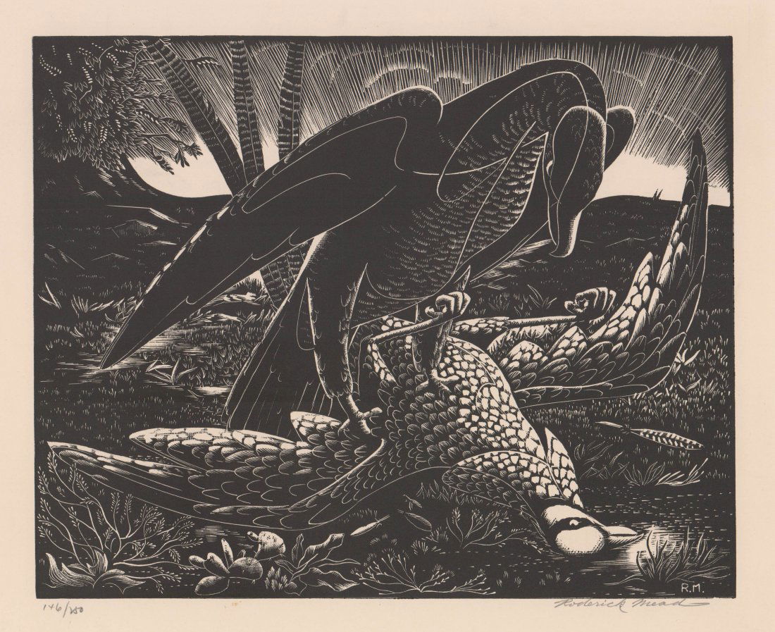 Roderick Mead Wood Engraving, Signed & Numbered (1 of 5)