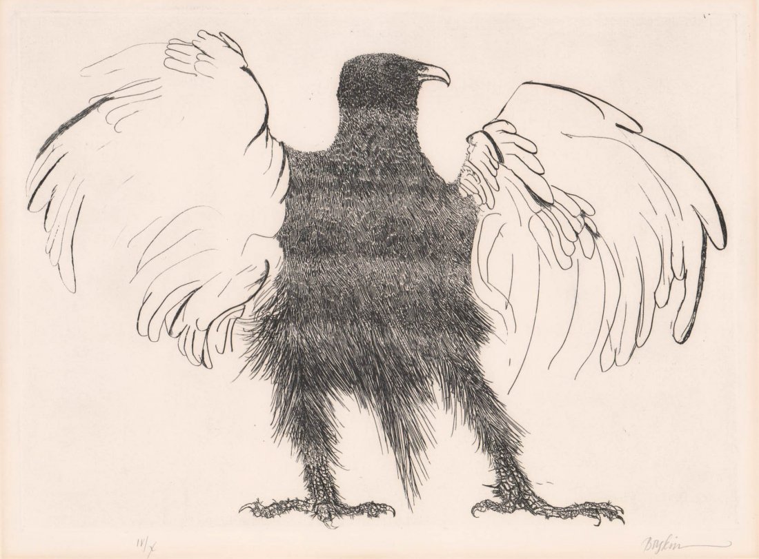 Leonard Baskin (1922-2000) Etching (1 of 4)