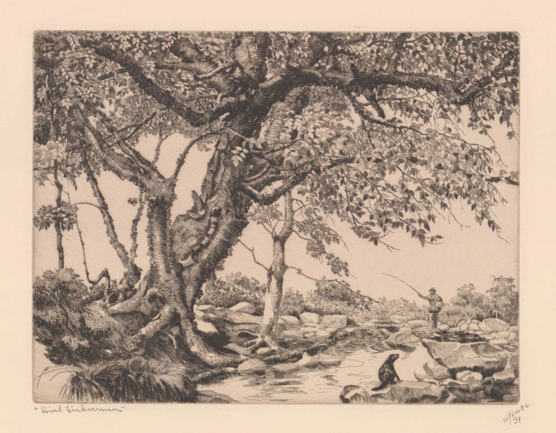 Walter Ronald Locke Etching (1 of 5)