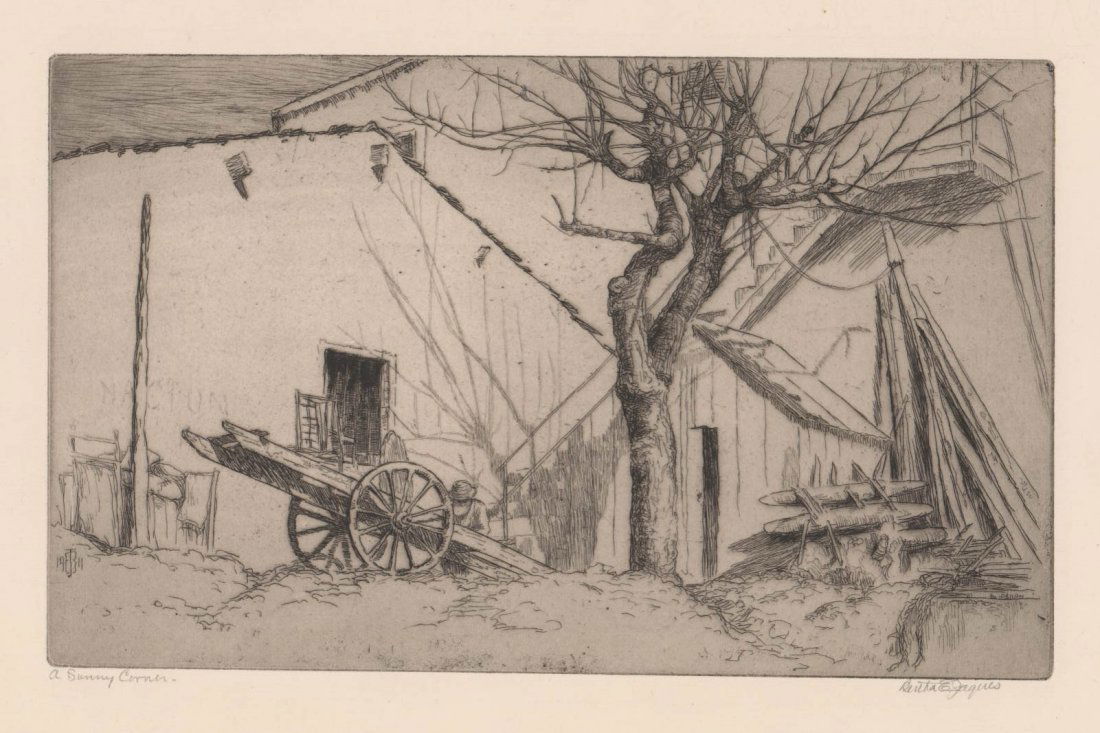 Bertha Jaques (1863-1941) Etching (1 of 4)