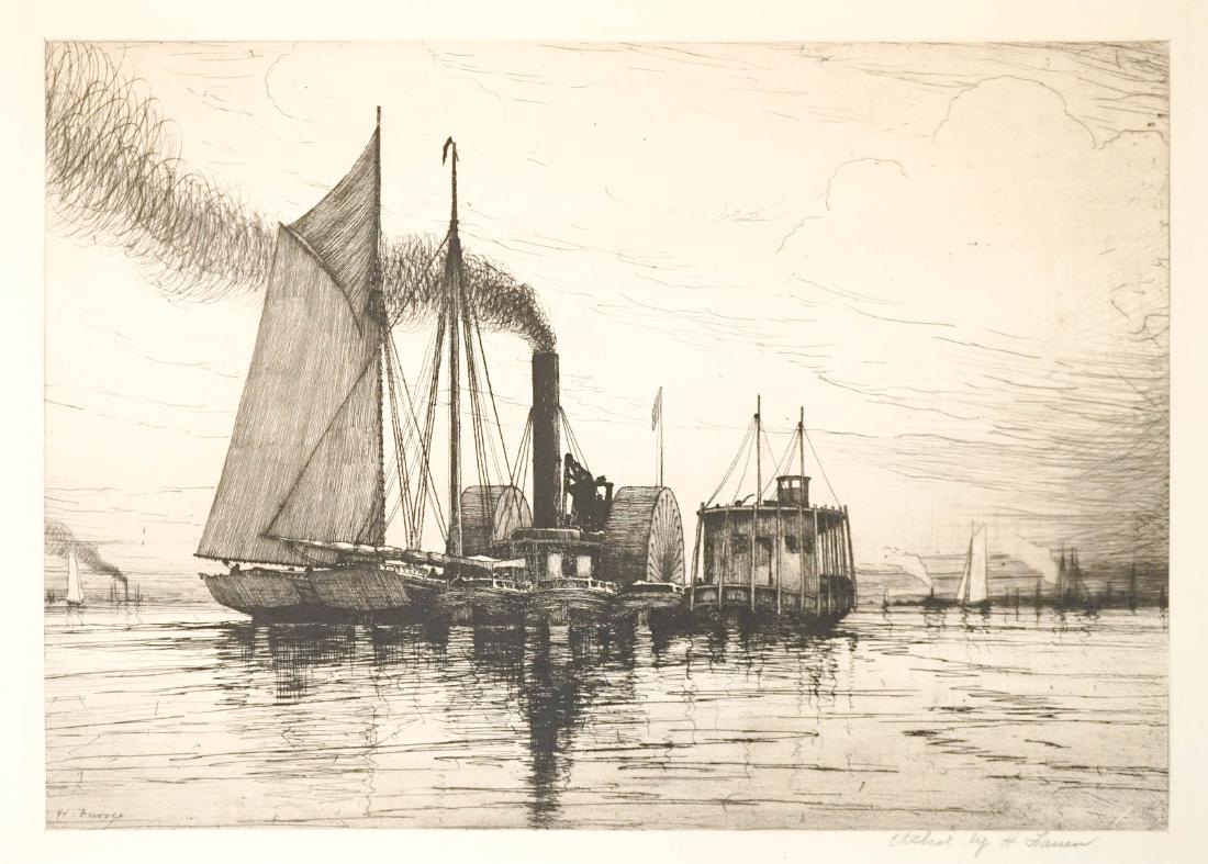 Henry Farrer (New York 1844-1903) Etching (1 of 4)