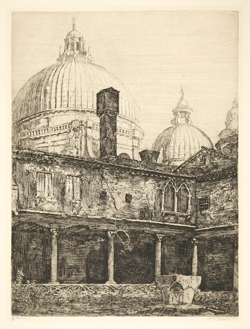 Fabio Mauroner (1884-1948) Large Etching (1 of 4)