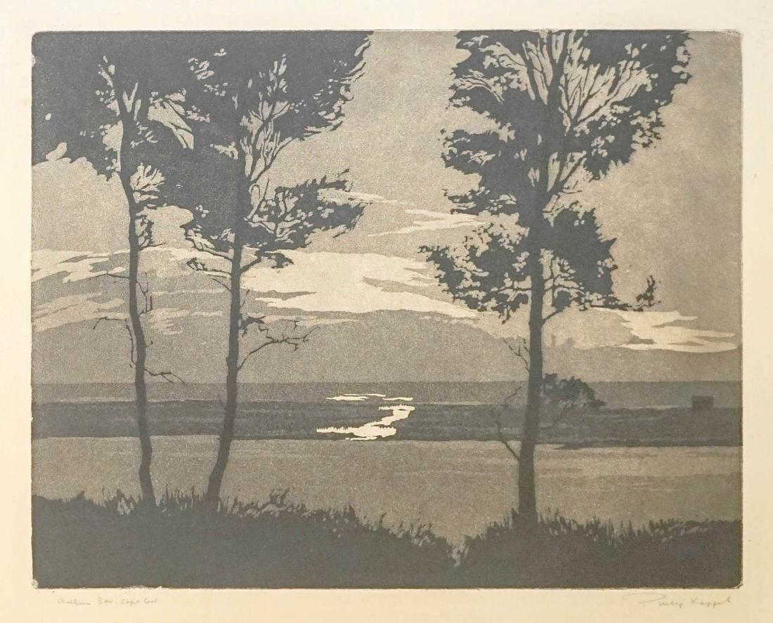 Philip Kappel Aquatint [Aratham Bay, Cape Cod] (1 of 4)
