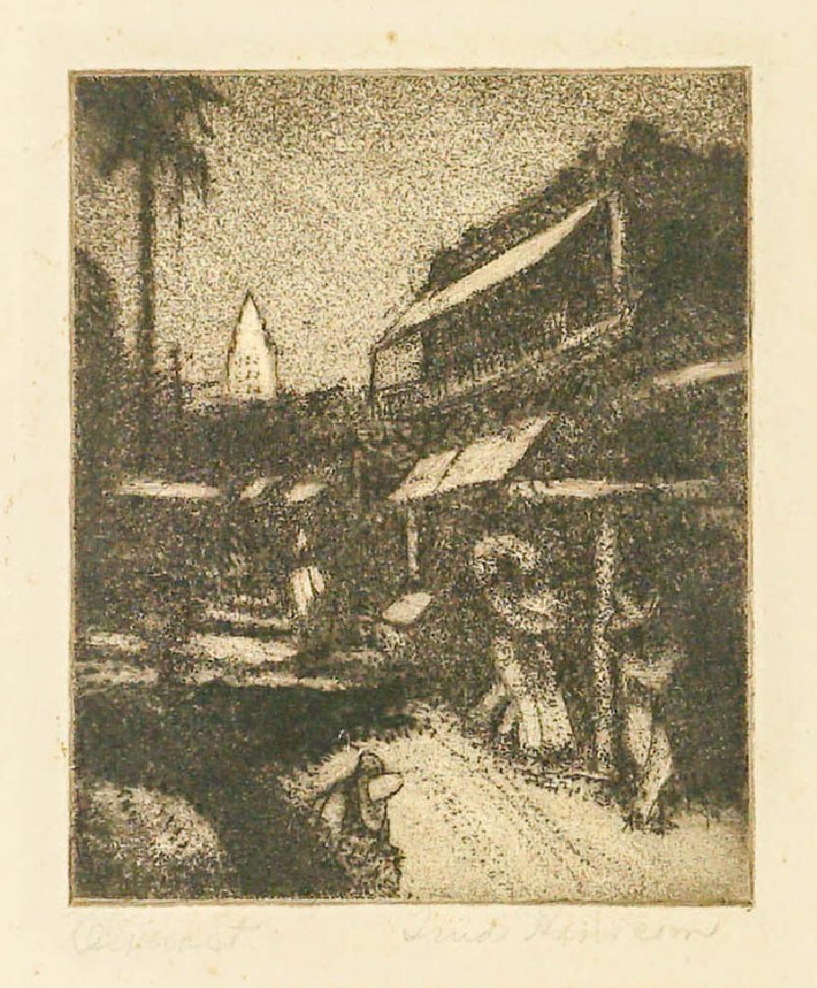 Trude Hanscom (California 1890-1975) Aquatint (1 of 4)