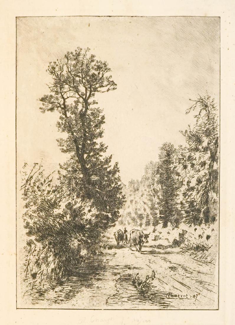 Eugene Louis Charvot (1847-1924) Signed Etching (1 of 4)