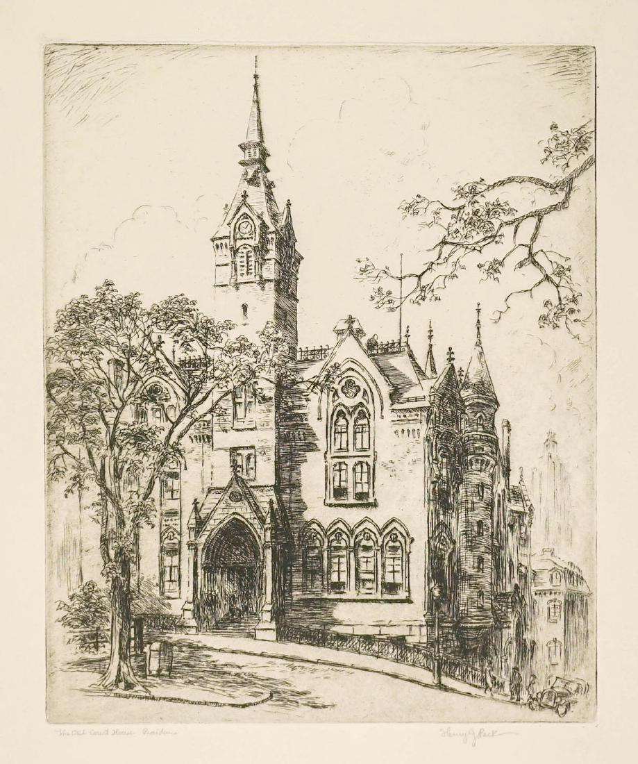 Henry J. Peck (American 1880-1964) Etching (1 of 3)