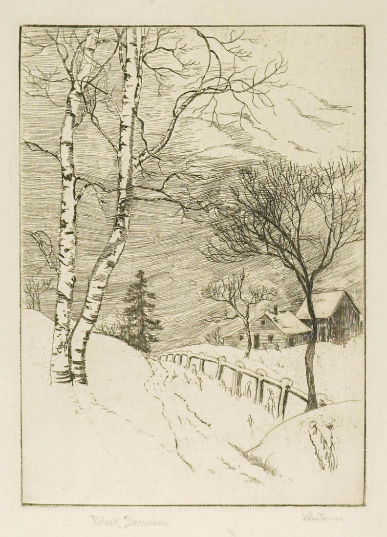 Helen Forman (Illinois 1892-1985) Etching (1 of 4)