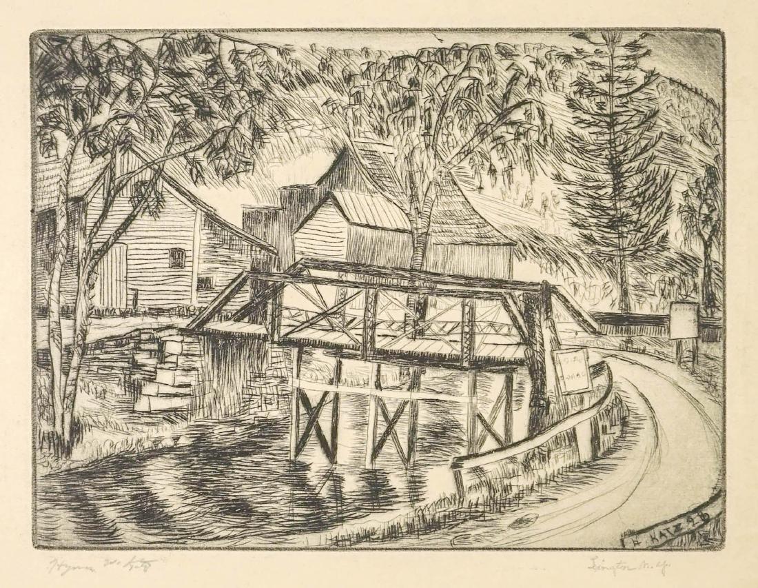 Hyman William Katz Etching (1 of 4)