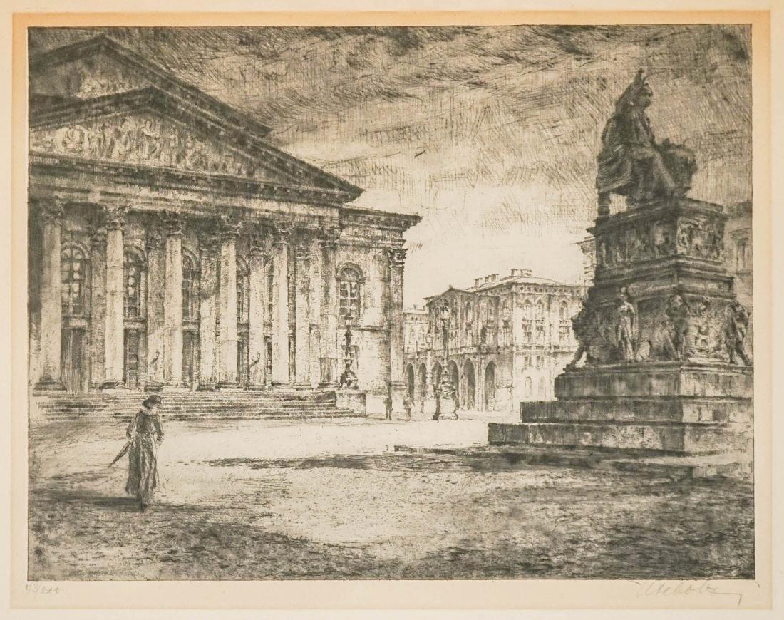 Illegibly Signed Etching (1 of 5)