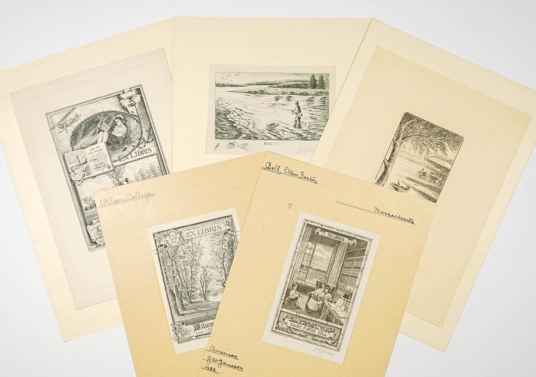 John William Jameson Bookplate Etchings (1 of 4)