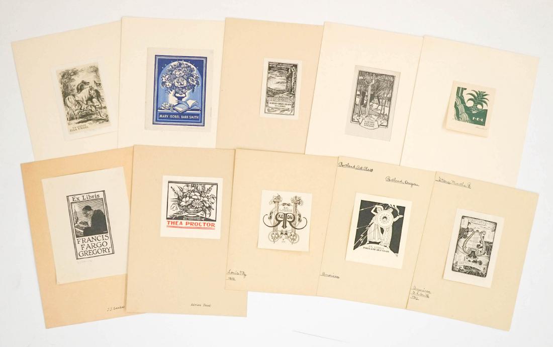 Ten Ex-Libris Bookplate Prints (1 of 6)