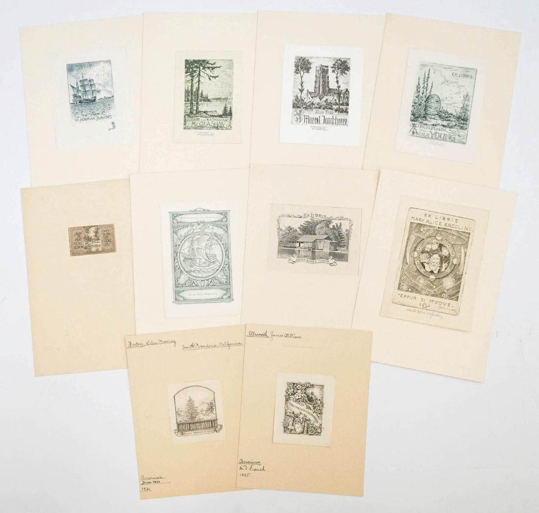 Ten Ex-Libris Bookplate Etchings (1 of 6)