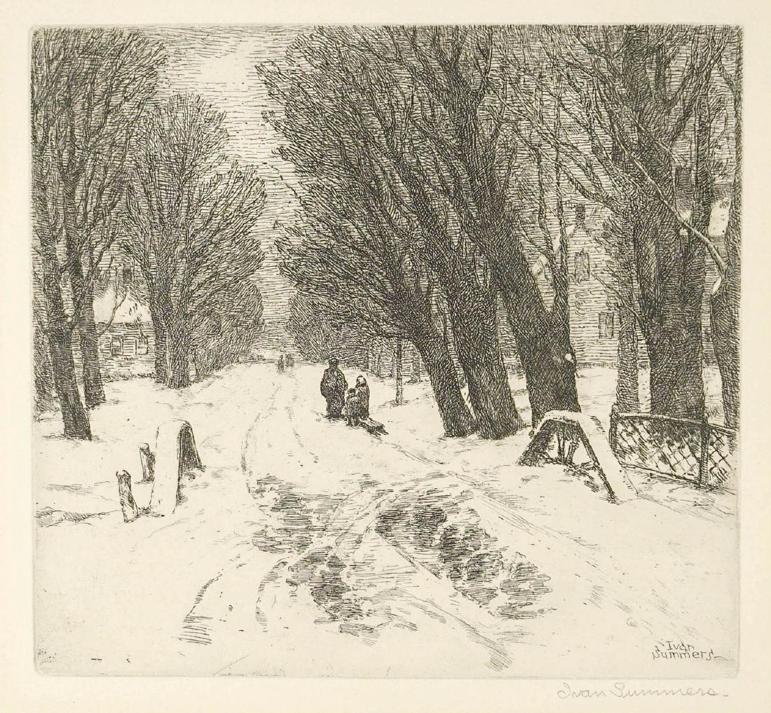 Ivan Summers (1889-1964) Etching (1 of 4)