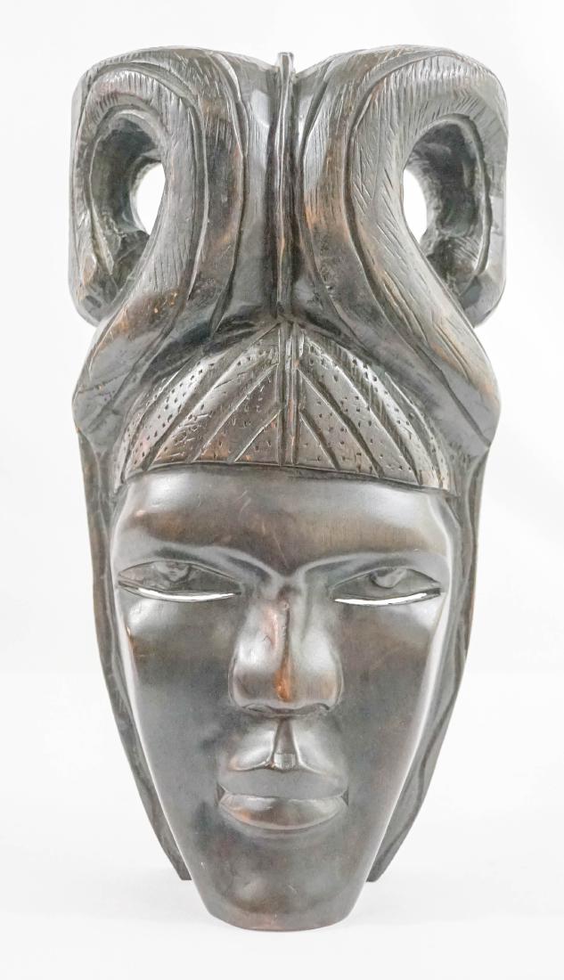 Ethnic Carved Wood Mask (1 of 2)