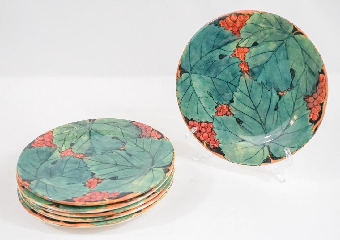 Set of Six Vigne Gien France Dessert Plates 8.5": Set of six Vigne Gien France plates. Measure 8.5" and appear unused. We ship most items in-house with the exception of furniture, large or heavy artwork, heavier items or extremely fragile items.