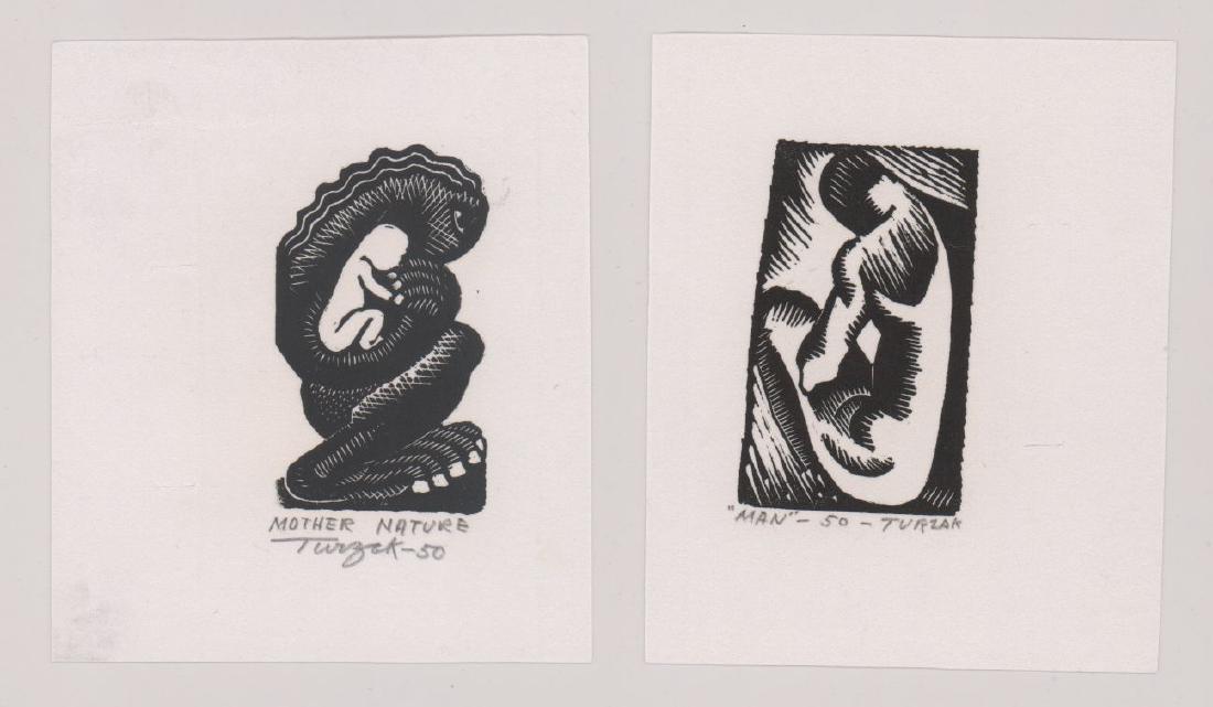 Charles Turzak Two Woodcuts (1 of 4)