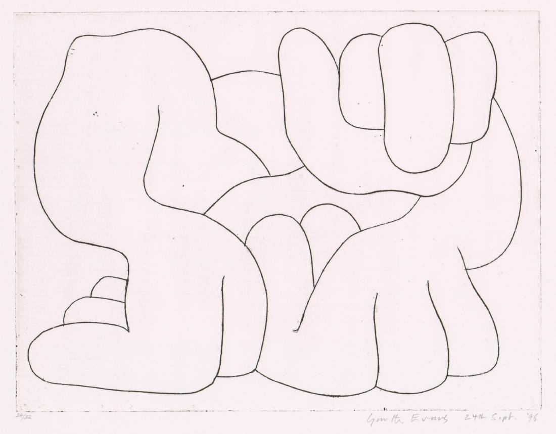 Garth Evans Etching [Hands] (1 of 4)