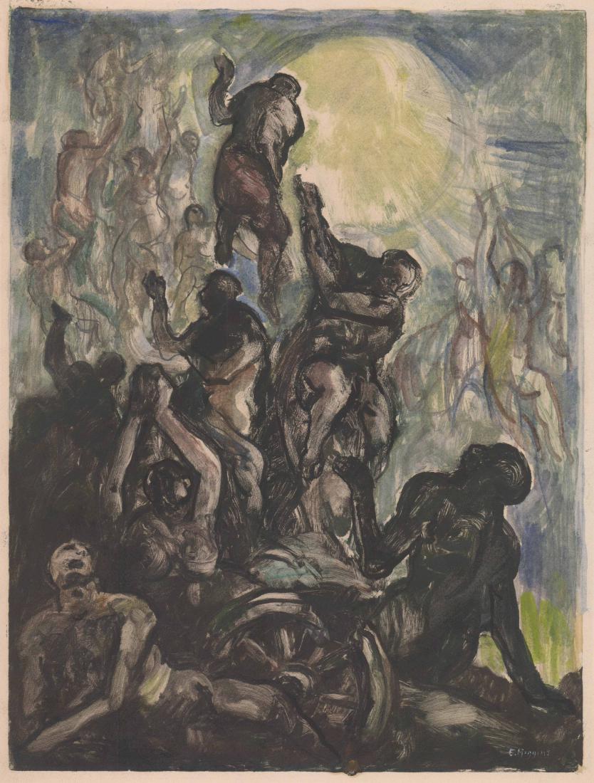 Eugene Higgins Monotype (1 of 4)