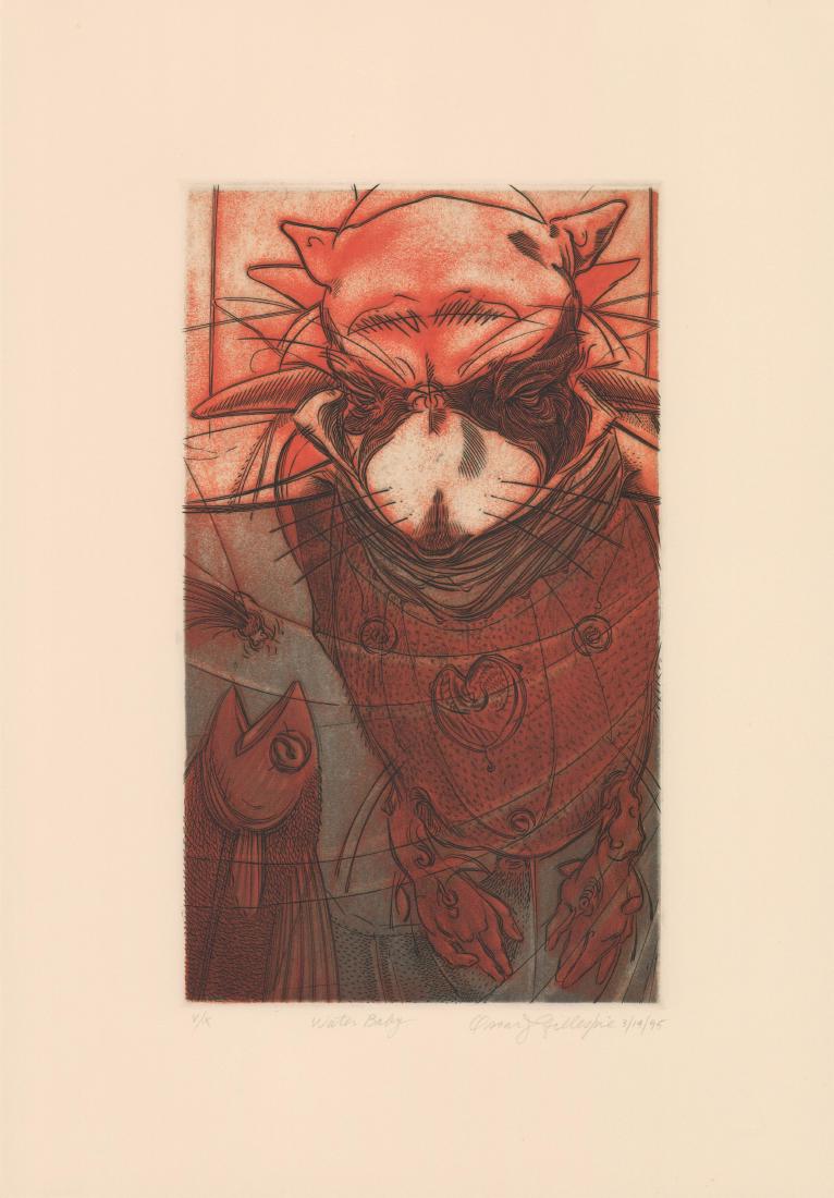 Oscar Jay Gillespie (born 1952) Etching (1 of 4)