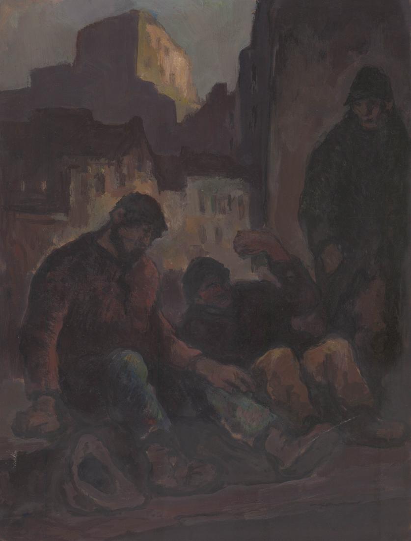 Eugene Higgins Monotype (1 of 3)