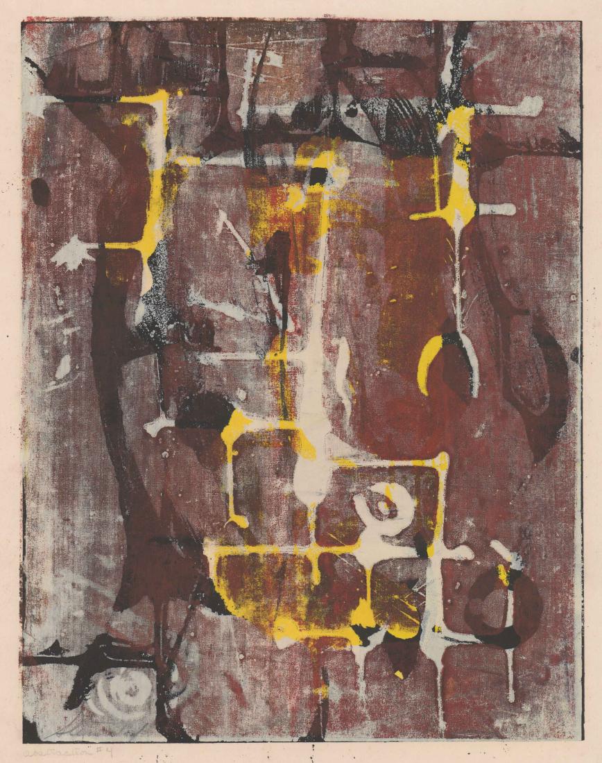 Artist Signed Lithograph [Abstraction #4] (1 of 4)