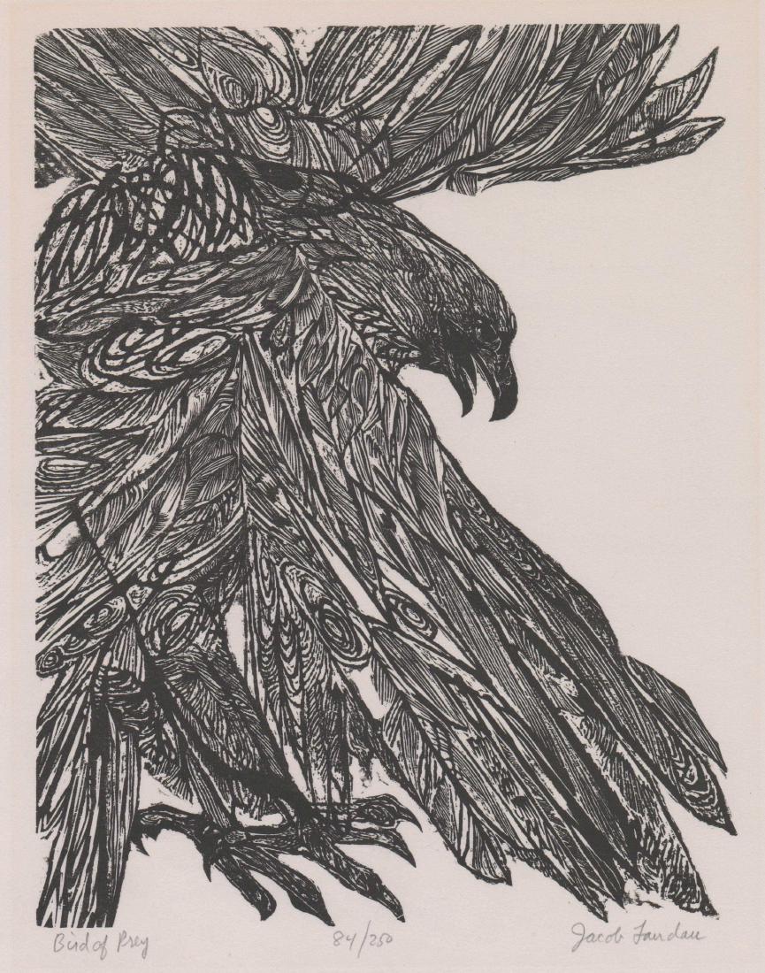 Jacob Landau Woodcut (1 of 4)