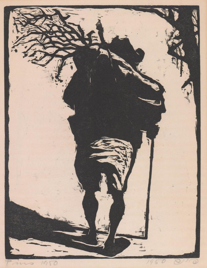 Jacob Pins (1917-2005) Woodcut (1 of 4)