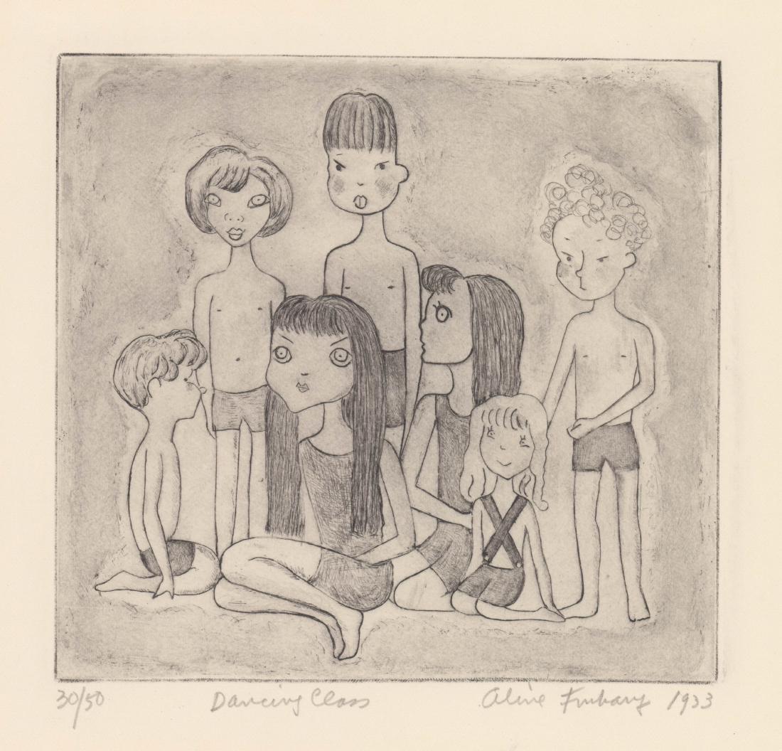 Aline Fruhauf Etching [Dancing Class, 1933] (1 of 4)