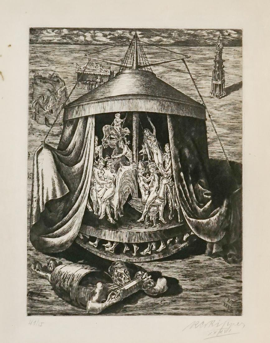 Rudolph Charles von Ripper (1905-1960) Etching (1 of 5)