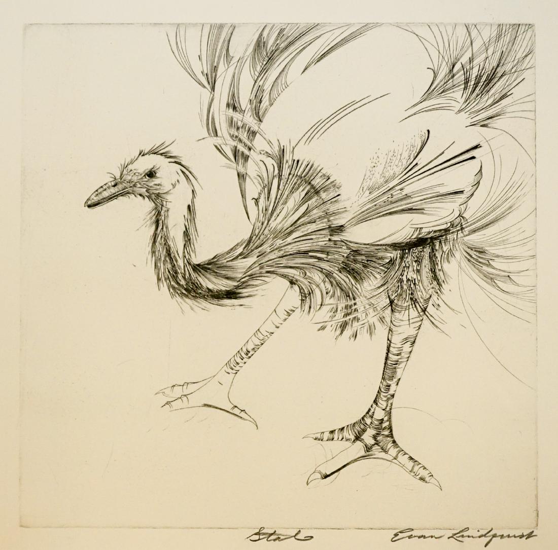 Evan Lindquist (Arkansas born 1936) Large Etching (1 of 4)