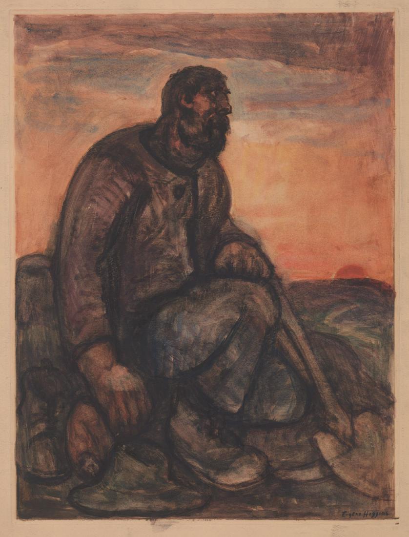 Eugene Higgins Monotype (1 of 4)