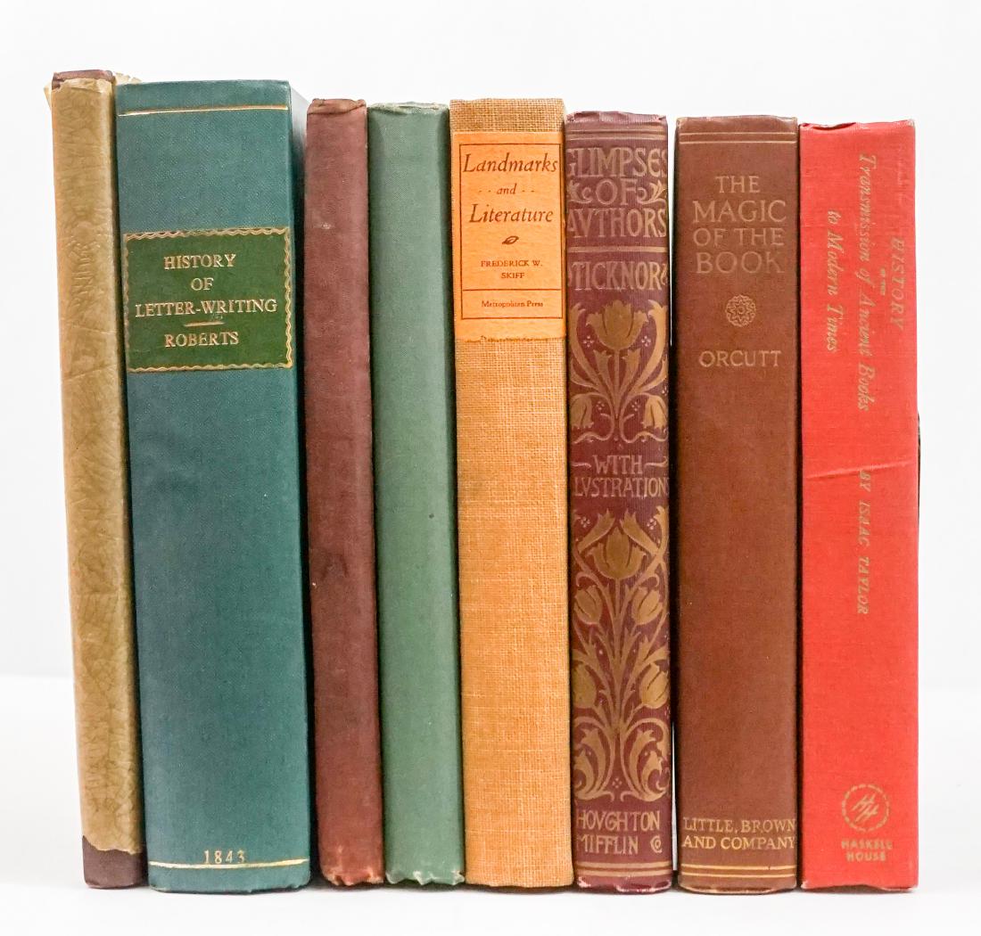 Group of 8 Book History, Letter-writing and more. (1 of 6)