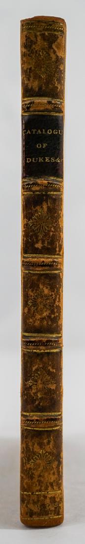 A New Catalogue of the Dukes, Marquesses 1652: A New Catalogue of the Dukes, Marquesses, Earls, Viscounts, Barons, of England, Scotland, and Ireland, with their Names, Surnames, and Titles of Honor. Collected by T. W. 1652, Leatherbound by McDonal