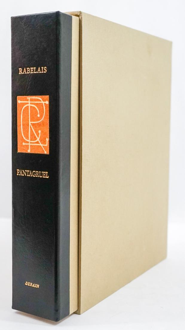 Pantagruel; Andre Derain (facsimile edition): Pantaguel; Andre Derain (facsimile edition No. 2006) Rabelais in book sleeve. Two parts: Part 1 contains 60 full-page color plates. Part 2 is the story, fully illustrated with smaller versions of the