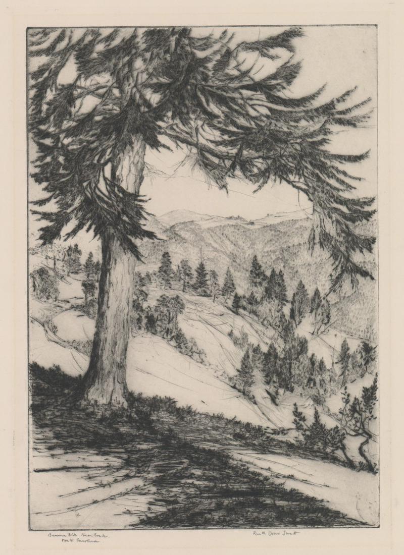 Ruth Doris Swett Etching (1 of 4)