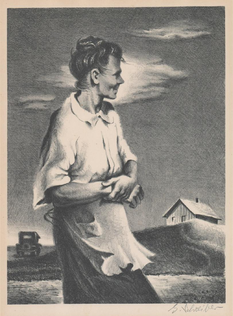 Georges Schreiber (1904 - 1977) Lithograph (1 of 4)