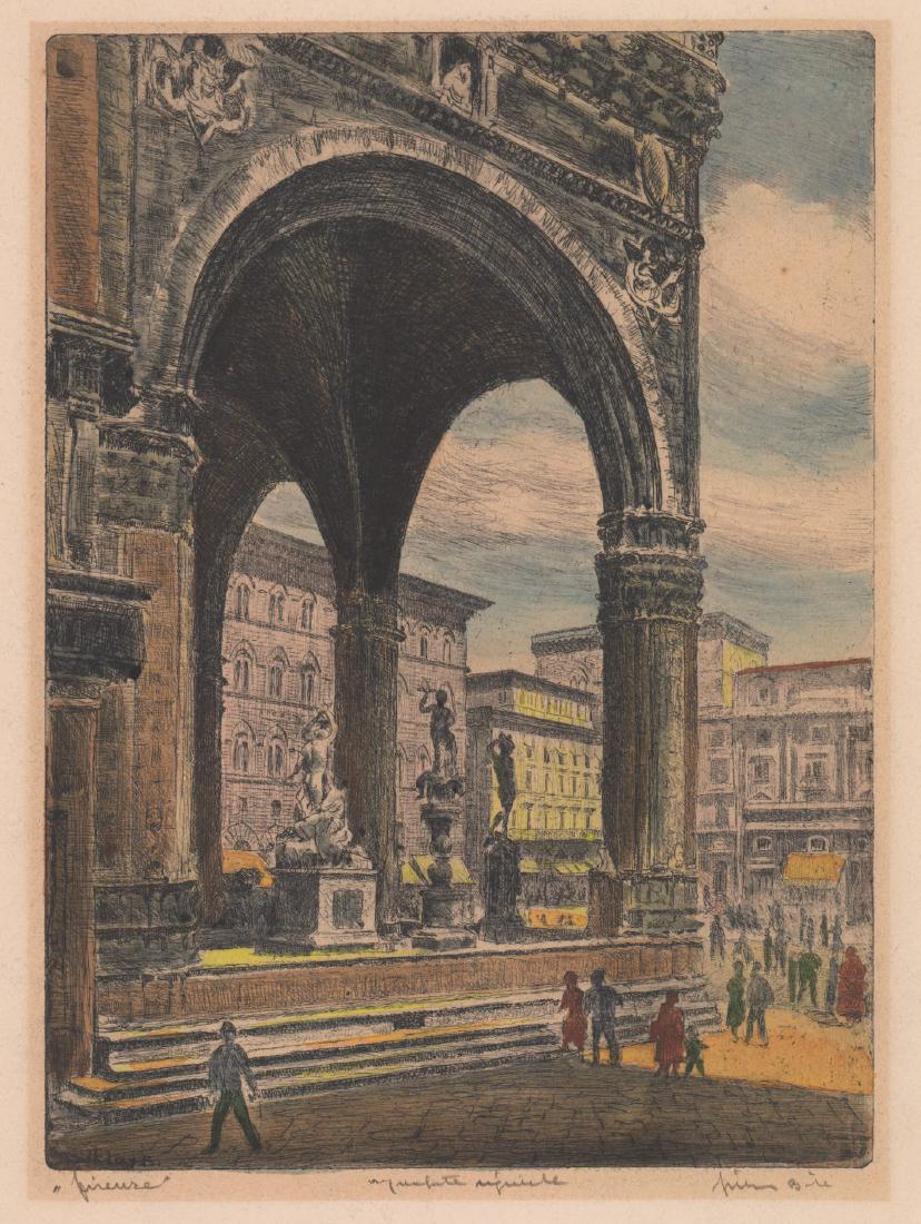 Bela Sziklay Etching (1 of 5)