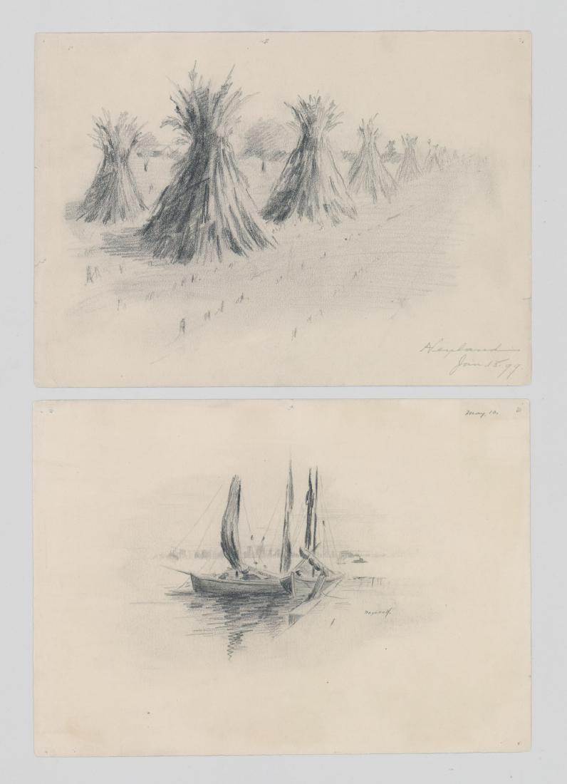 Harry Neyland Pair Original Drawings (1 of 6)