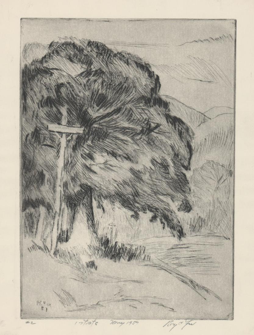 Roy C. Fox (New York 1908-1993) Etching (1 of 4)
