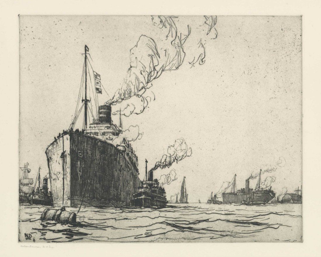 Nelson Dawson Large Etching (1 of 4)