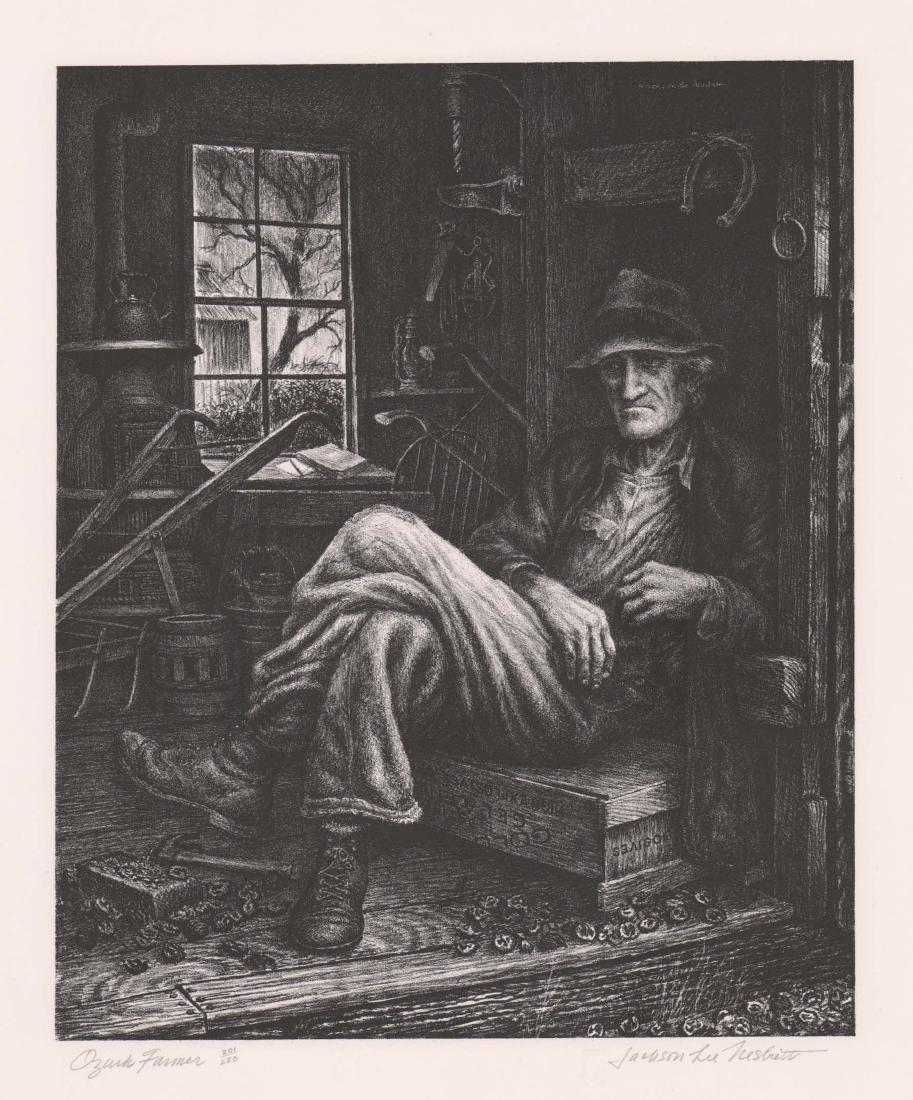 Jackson Lee Nesbitt Lithograph [Ozark Farmer] (1 of 5)